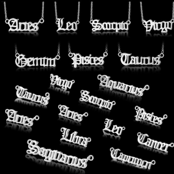 ♓️ Pisces zodiac necklaces .Set of 2 necklaces . zodiac sign & rhinestones - Picture 6 of 13